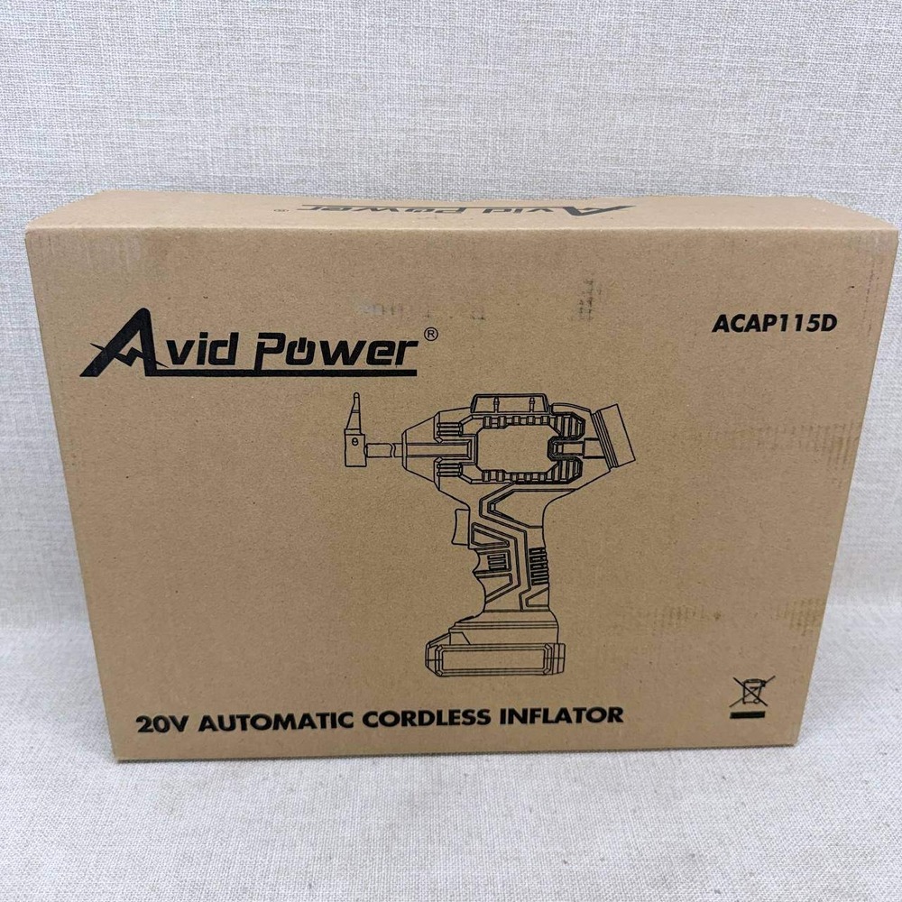 Avid Power ACAP115D 20V Automatic Cordless Tire Inflator Air Compressor New